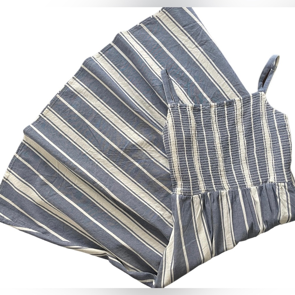 ❗️SOLD ❗️White and Blue Stripe Cami Small Old Navy Dress (*P) - Picture 4 of 8